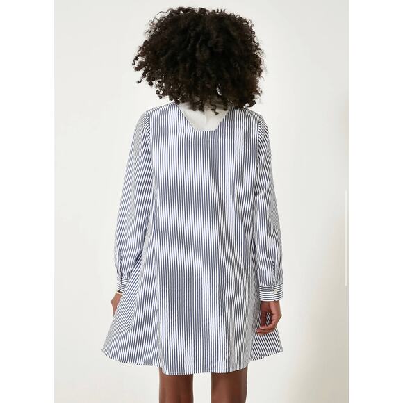 TUCKERNUCK Pomander Place Blue Striped Lottie Dress NWT Size Large - Picture 4 of 11